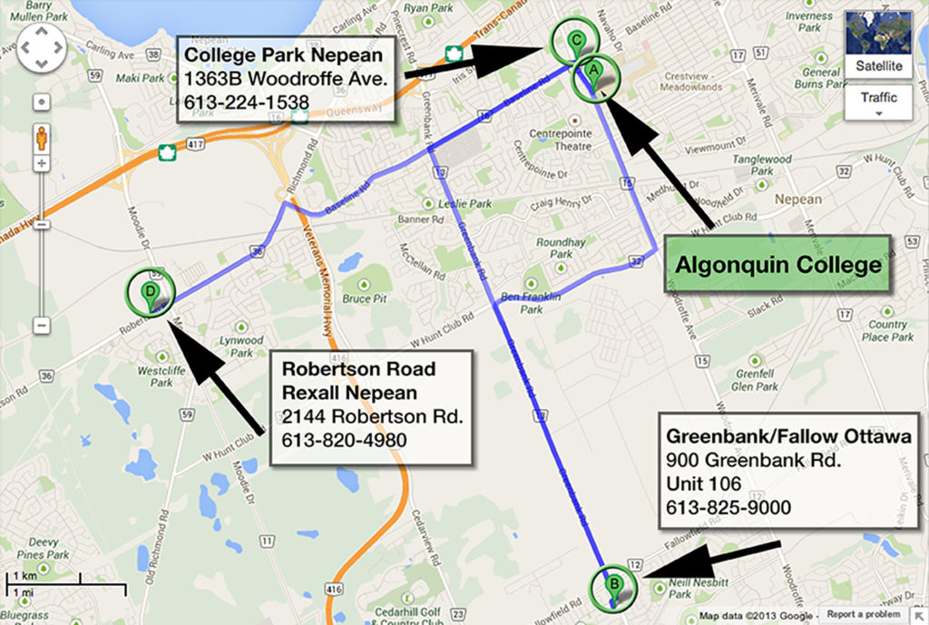 Nearby pharmacies offering FluMist, an alternative flu-fighting method.