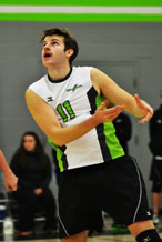 The Algonquin Thunder men’s volleyball team was able to climb back into second place.